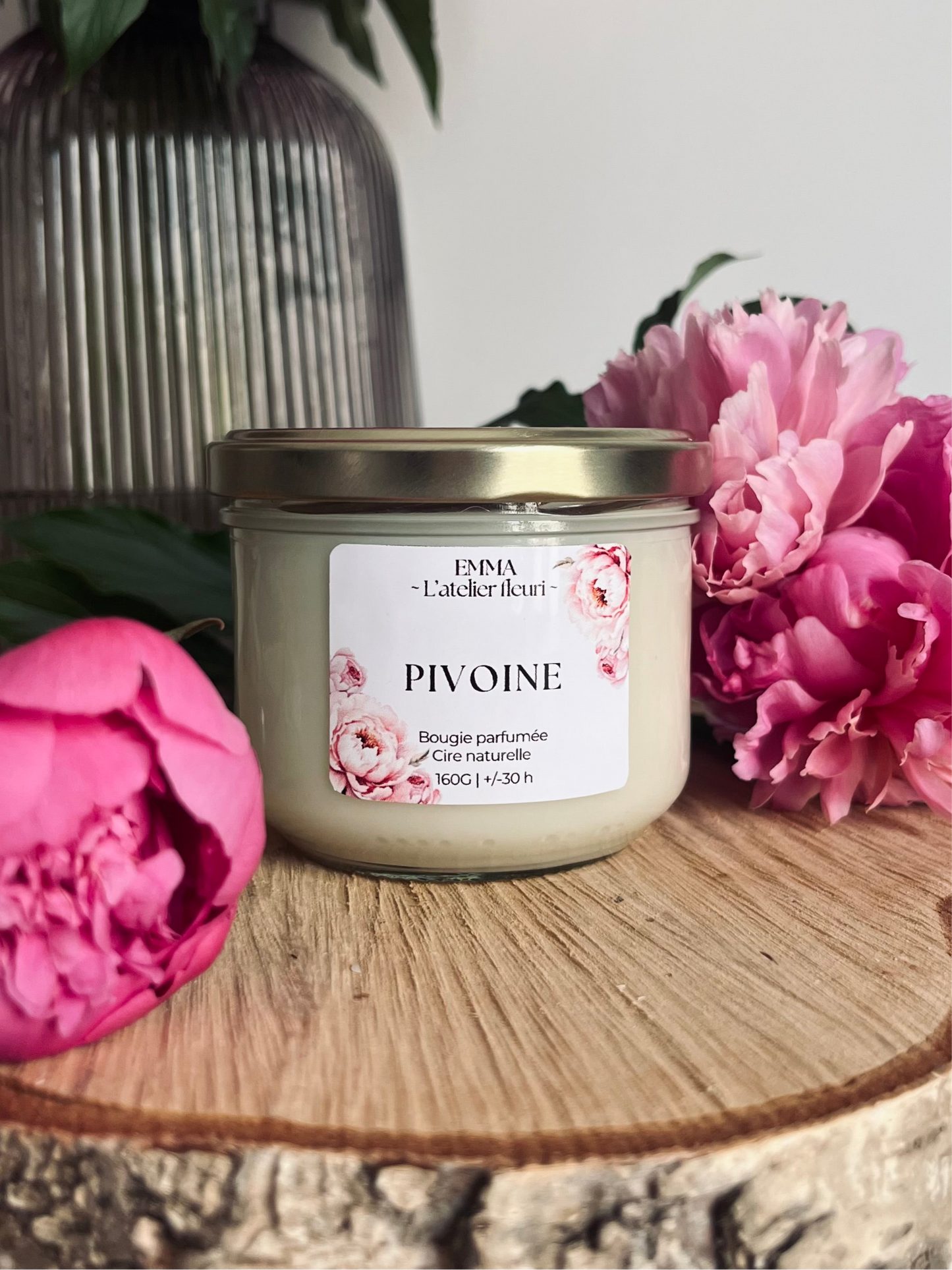 Bougie Pivoine 160G 🌸