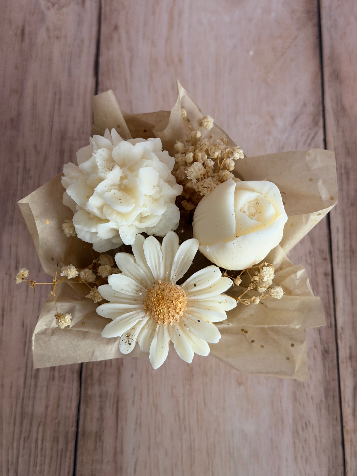 Mini bouquet fleuri ~ Parfum Fleur de coton 🤍