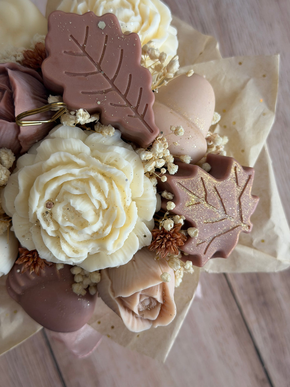 Bouquet Automne  ~ Parfum Caramel Beurre salé ou Fleur de coton 250G