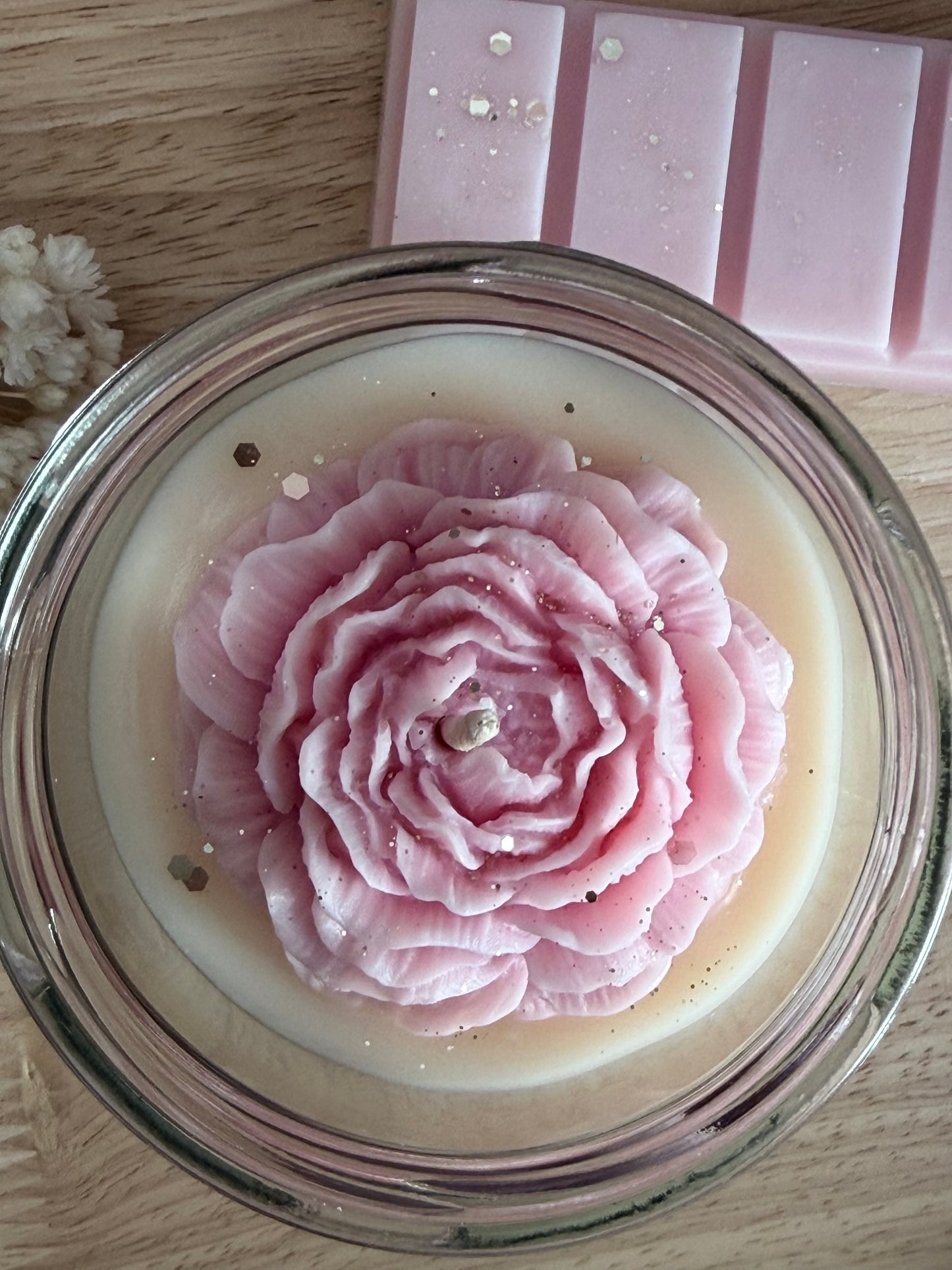 Bougie parfumée Pivoine ~Florale ~ 180G 🌸