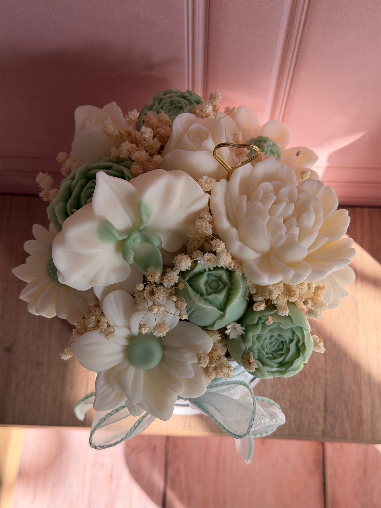 Bouquet fleuri ~ Vert sauge 🌿