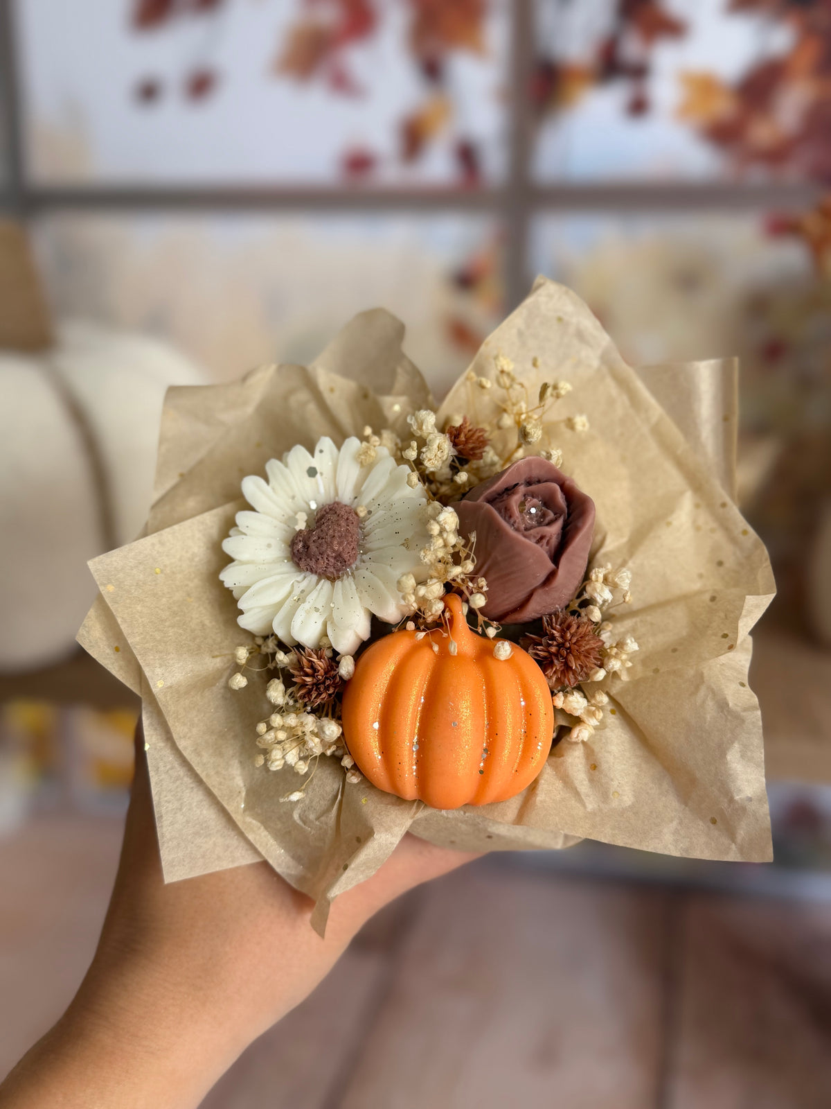 Mini bouquet Citrouille  ~ Parfum Citrouille vanillée 50G