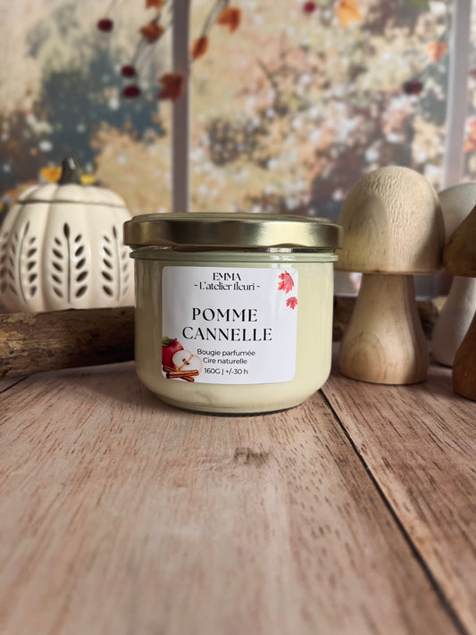 Bougie parfumée ~ Pomme Cannelle 160G 🍎