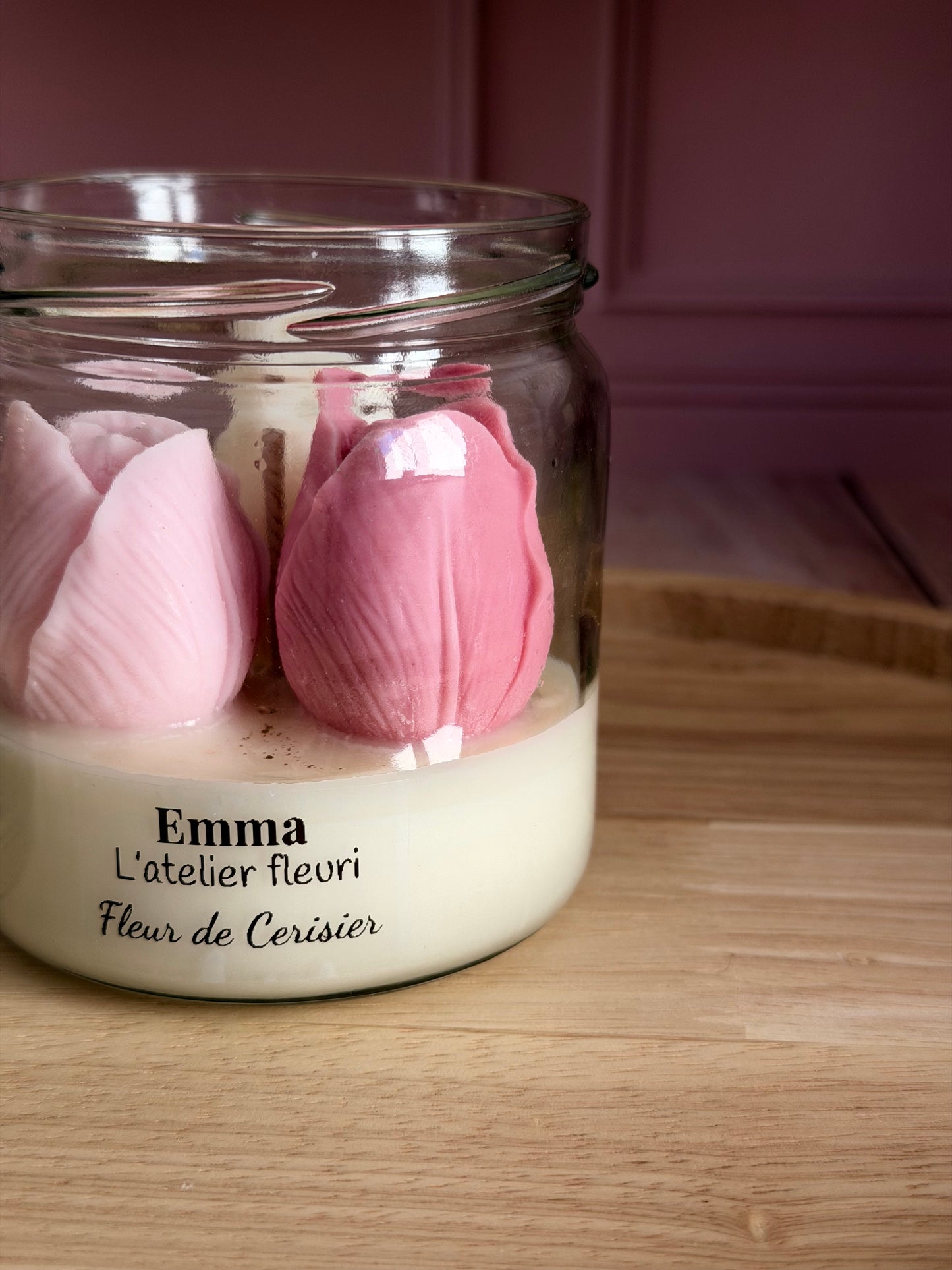 Bougie parfumée Fleur de Cerisier ~ Florale ~ 180G 🌸