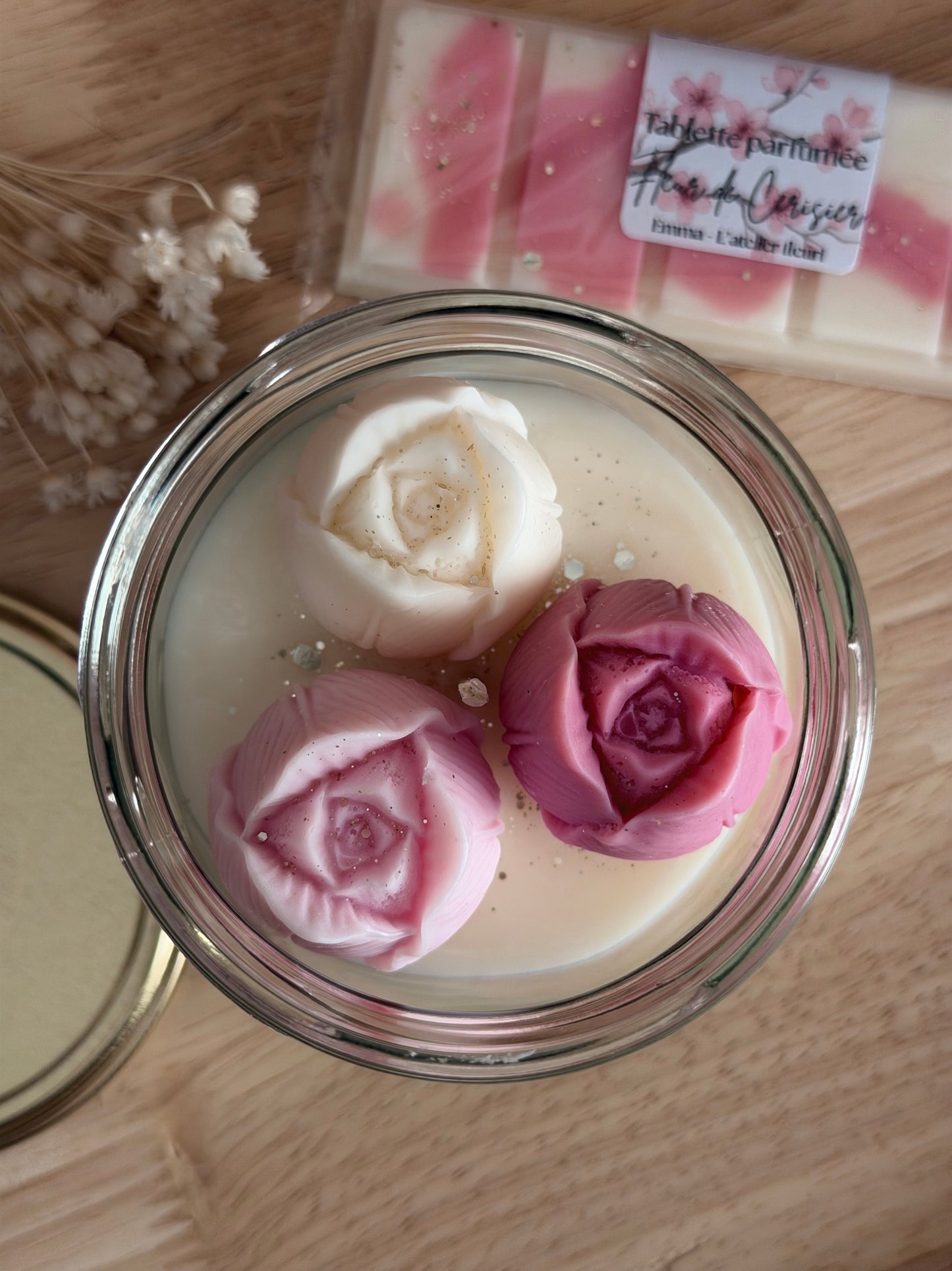 Bougie parfumée Fleur de Cerisier ~ Florale ~ 180G 🌸