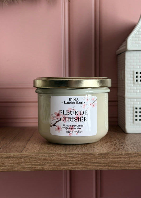 Bougie parfumée Fleur de Cerisier ~ Classique ~ 160G 🌸