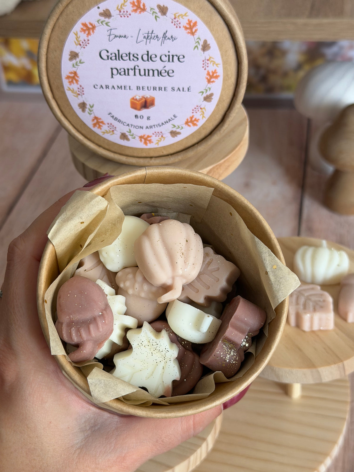 La boite de galets parfumés ~  Caramel beurre salé ~ 80G