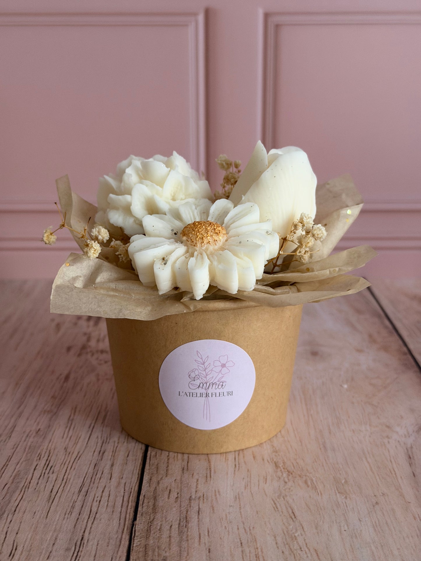 Mini bouquet fleuri ~ Parfum Fleur de coton 🤍