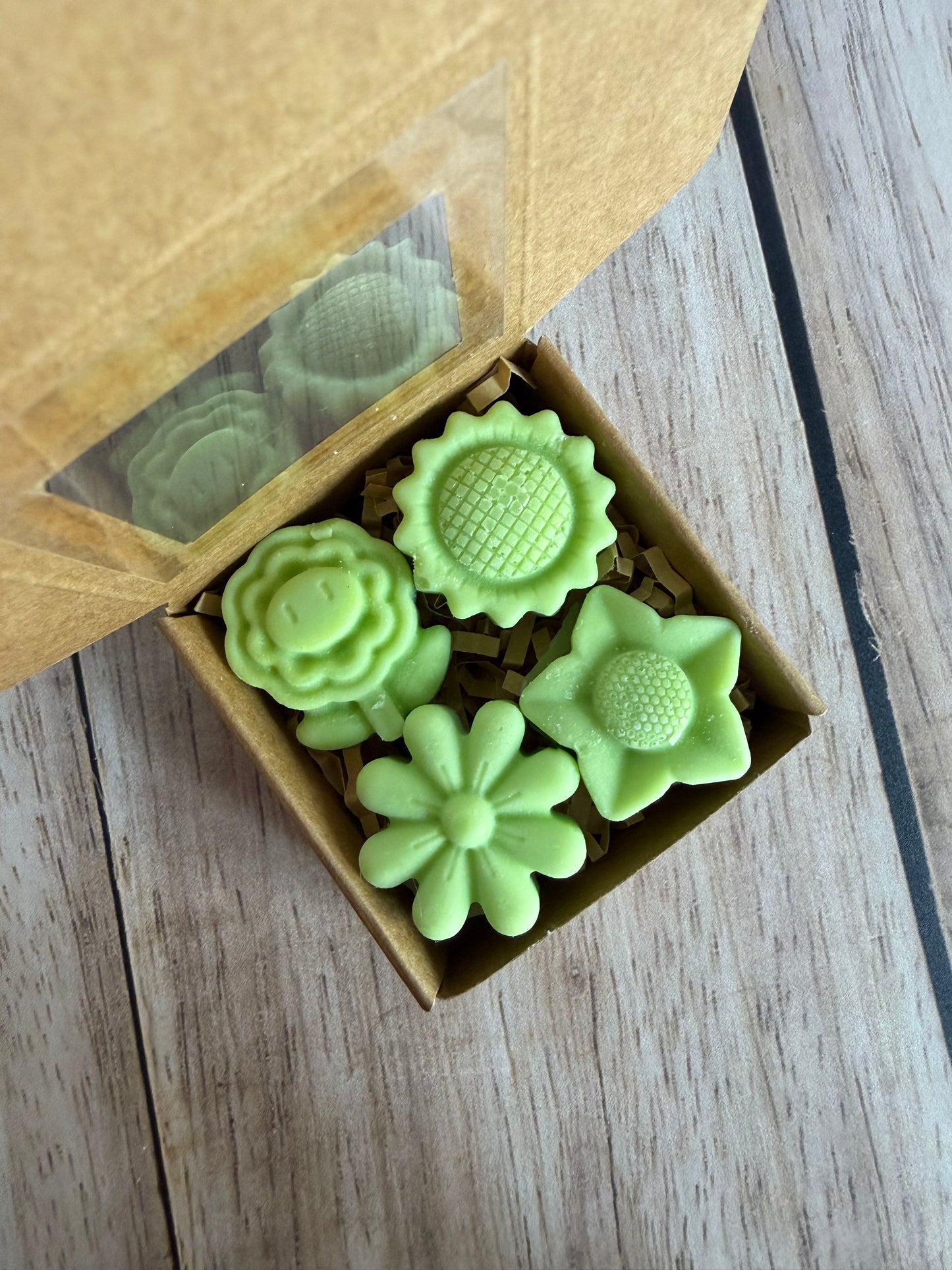 Mini coffret 4 fondants parfumés parfums aux choix