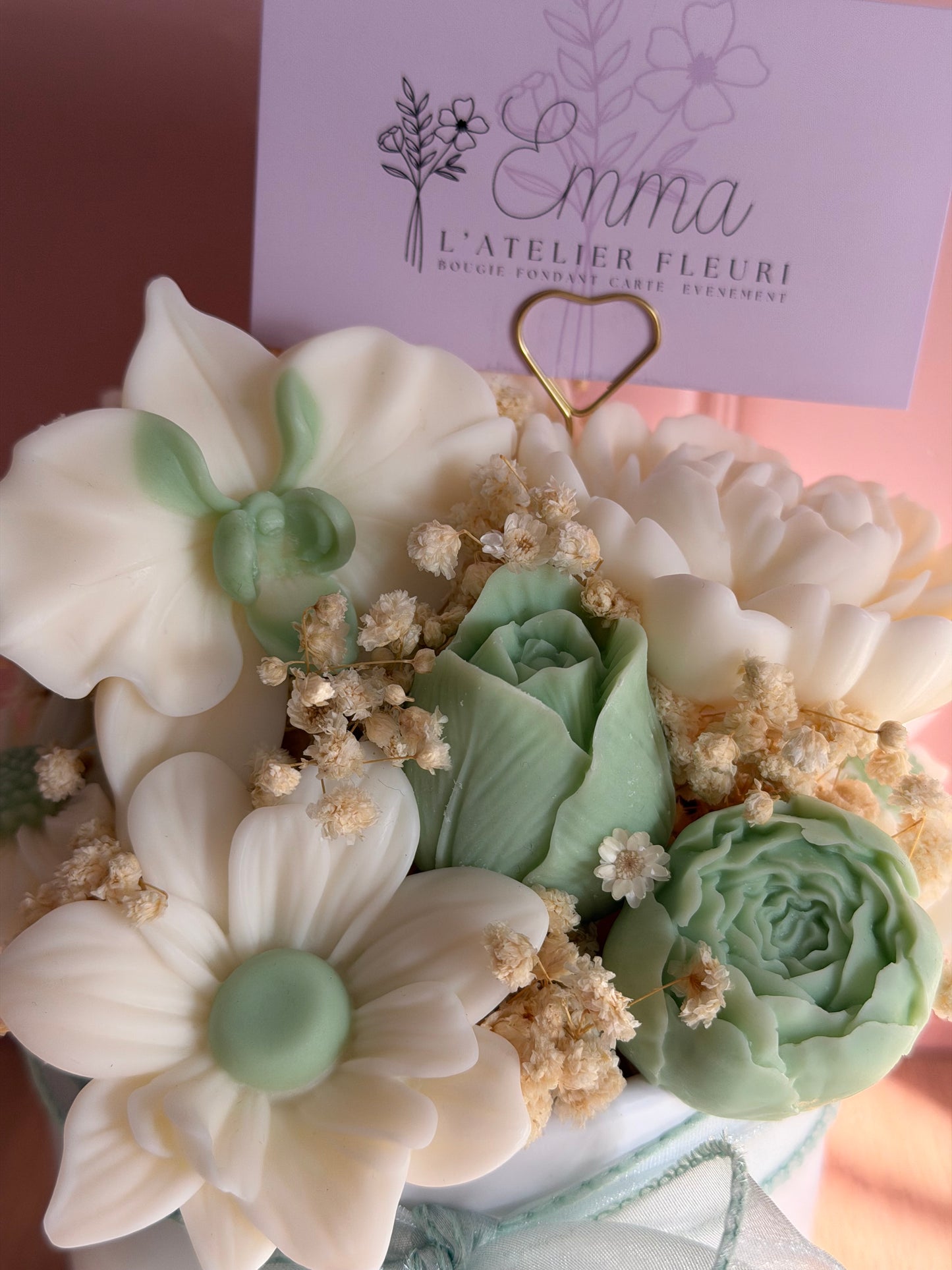 Bouquet fleuri ~ Vert sauge 🌿