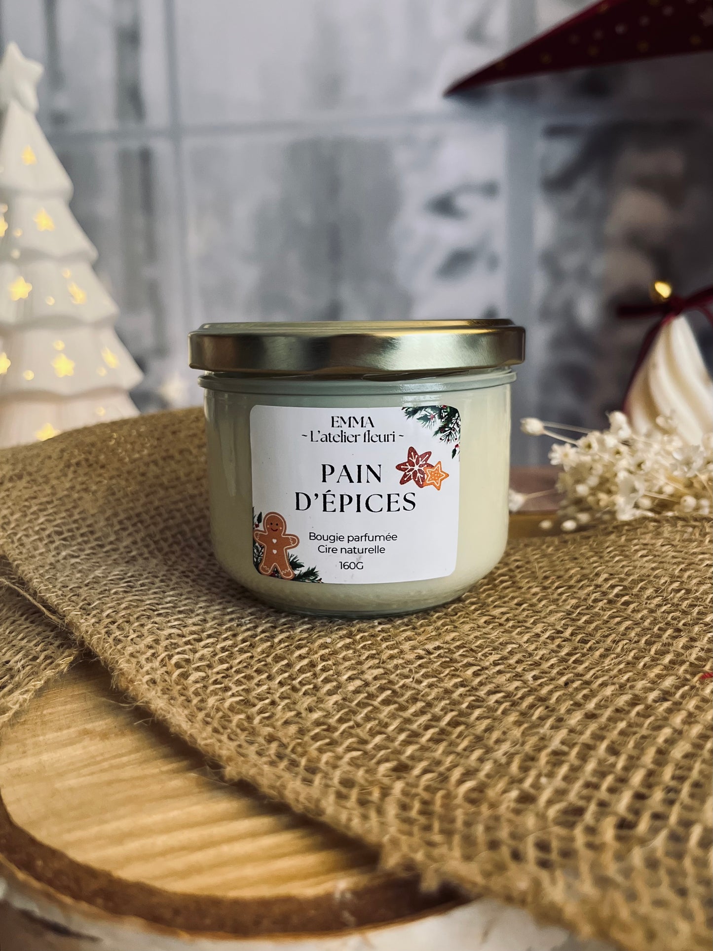 Bougie parfumée ~ Pain d’épices 160G