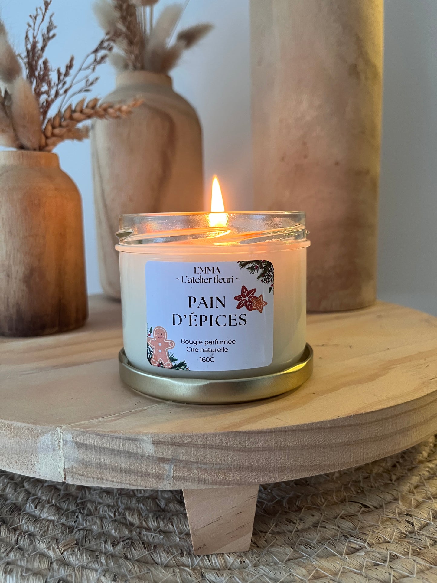 Bougie parfumée ~ Pain d’épices 160G