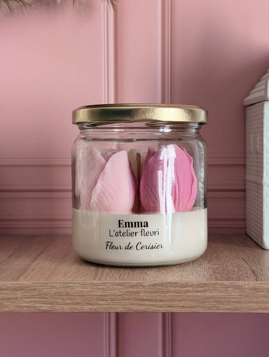 Bougie parfumée Fleur de Cerisier ~ Florale ~ 180G 🌸