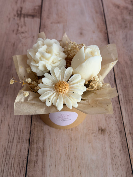 Mini bouquet fleuri ~ Parfum Fleur de coton 🤍