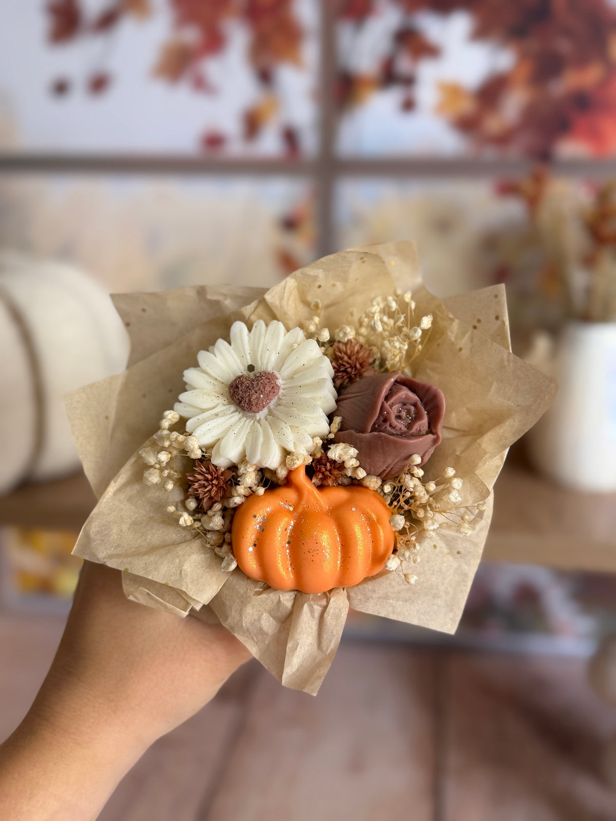 Mini bouquet Citrouille  ~ Parfum Citrouille vanillée 50G