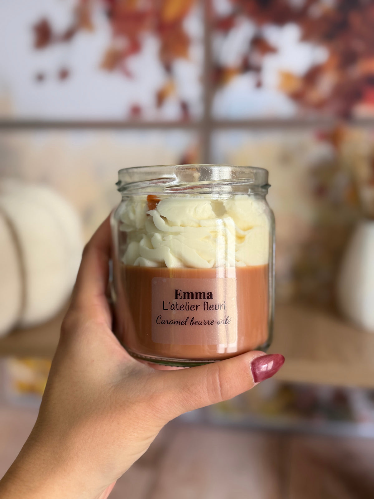 Bougie gourmande ~ Parfum Caramel beurre salé ~ 250G