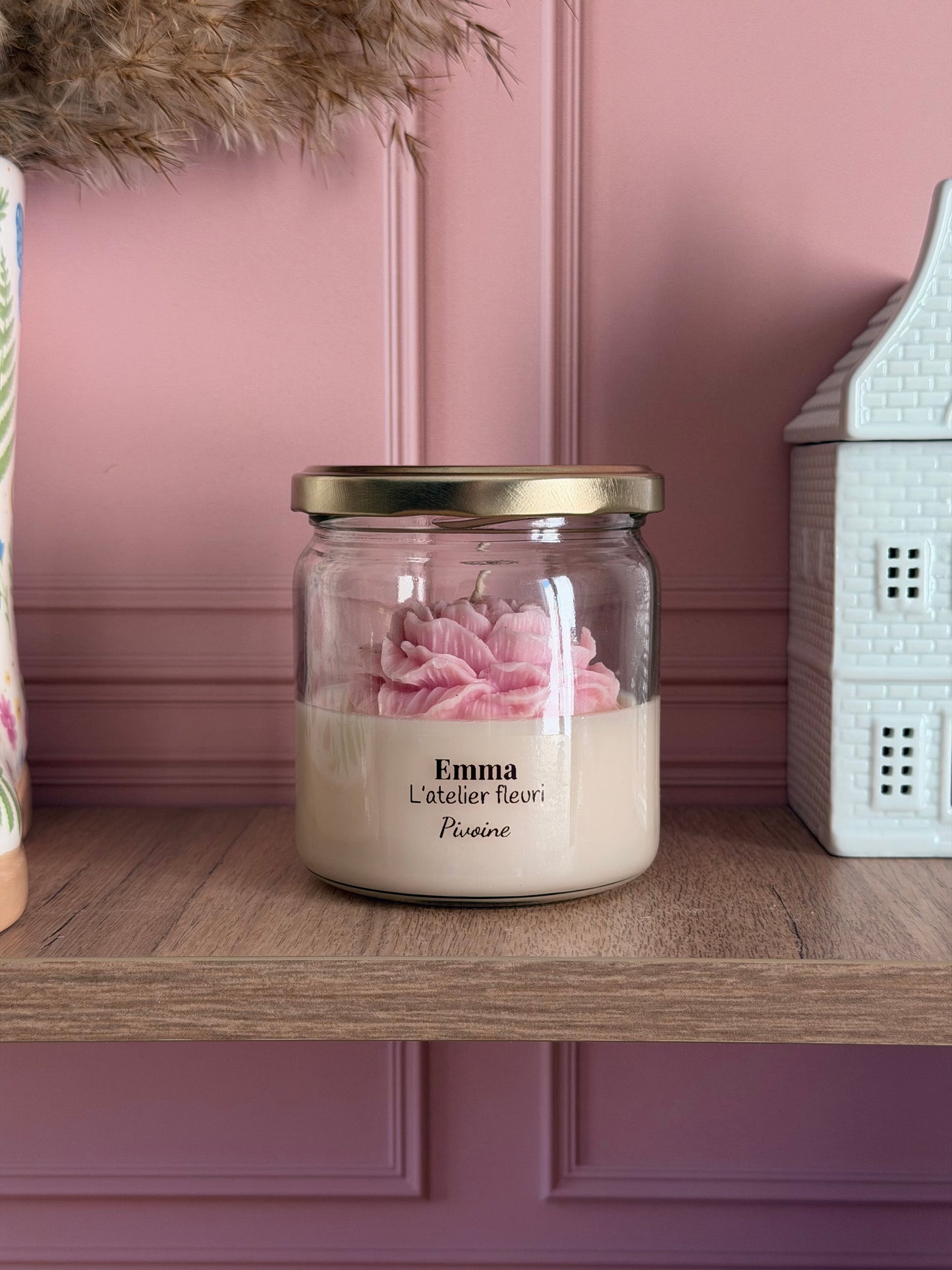 Bougie parfumée Pivoine ~Florale ~ 180G 🌸