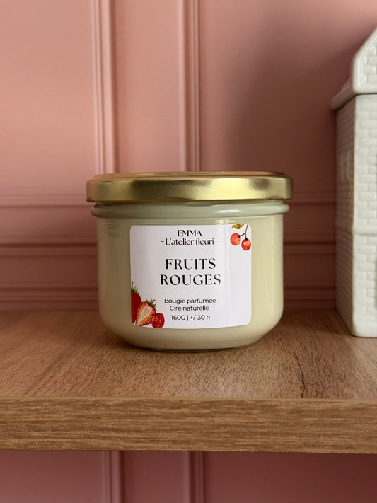 Bougie parfumée Fruits rouges ~ Classique ~ 160G 🍓