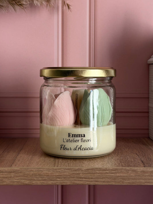 Bougie parfumée Fleur d’Acacia ~ Florale ~ 180G 🍏