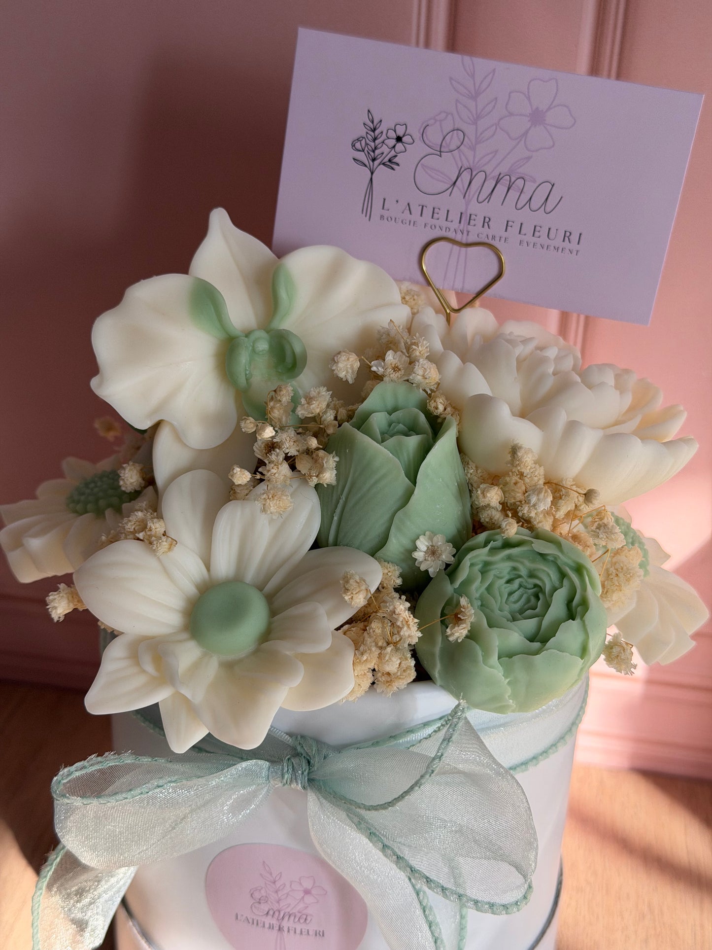 Bouquet fleuri ~ Vert sauge 🌿