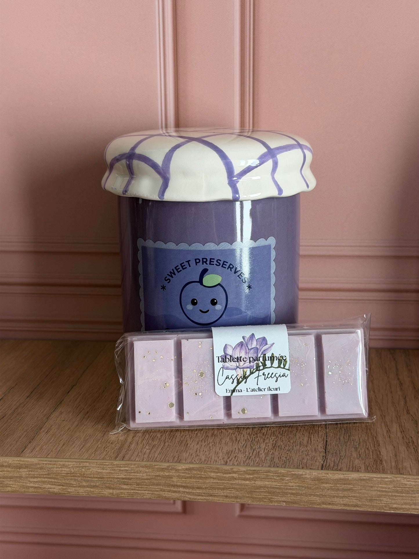 💜 Coffret Brûleur raisin 🍇 + Tablette parfumée Cassis ~ Édition fin d’année scolaire ✏️