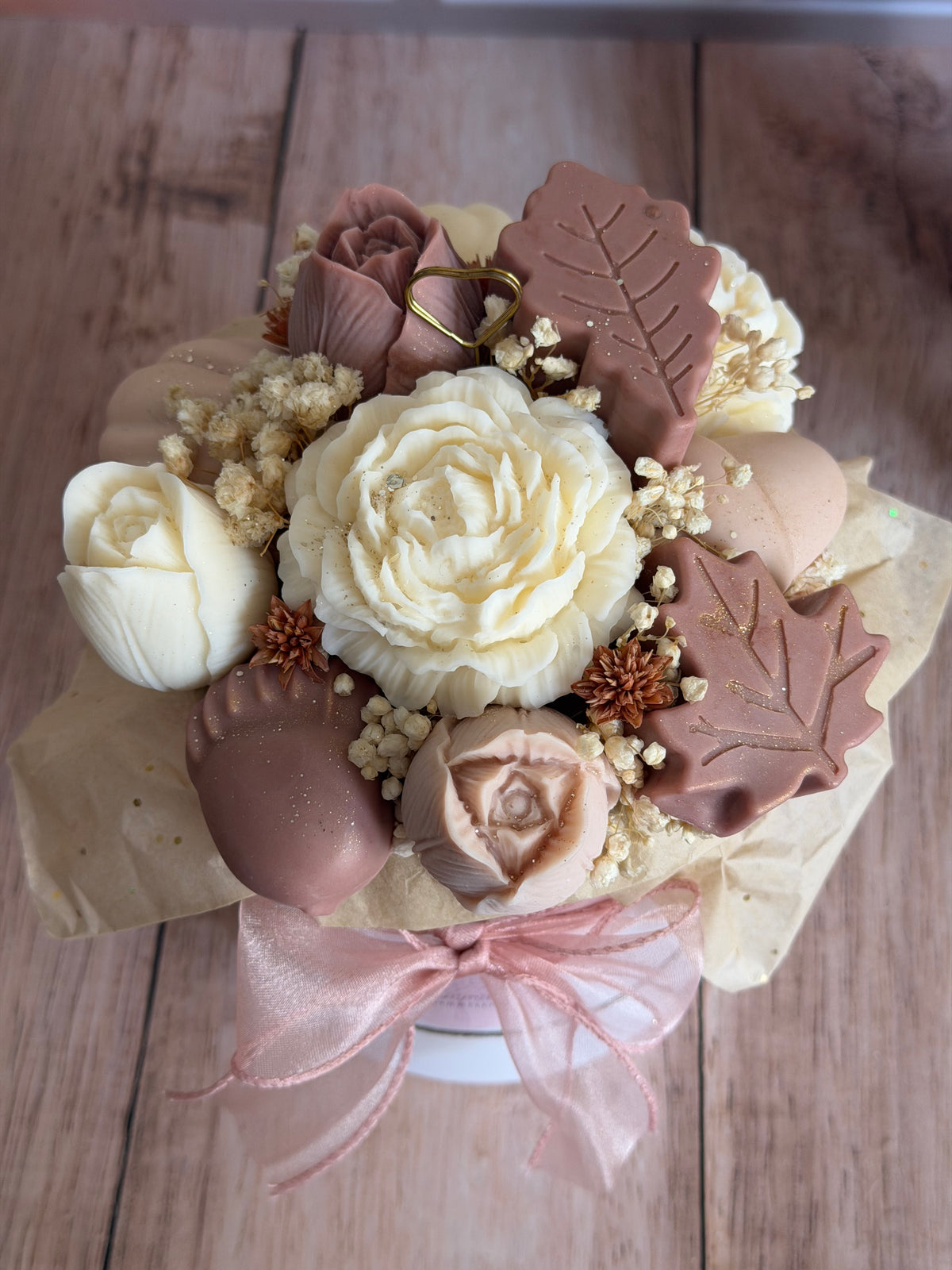 Bouquet Automne  ~ Parfum Caramel Beurre salé ou Fleur de coton 250G