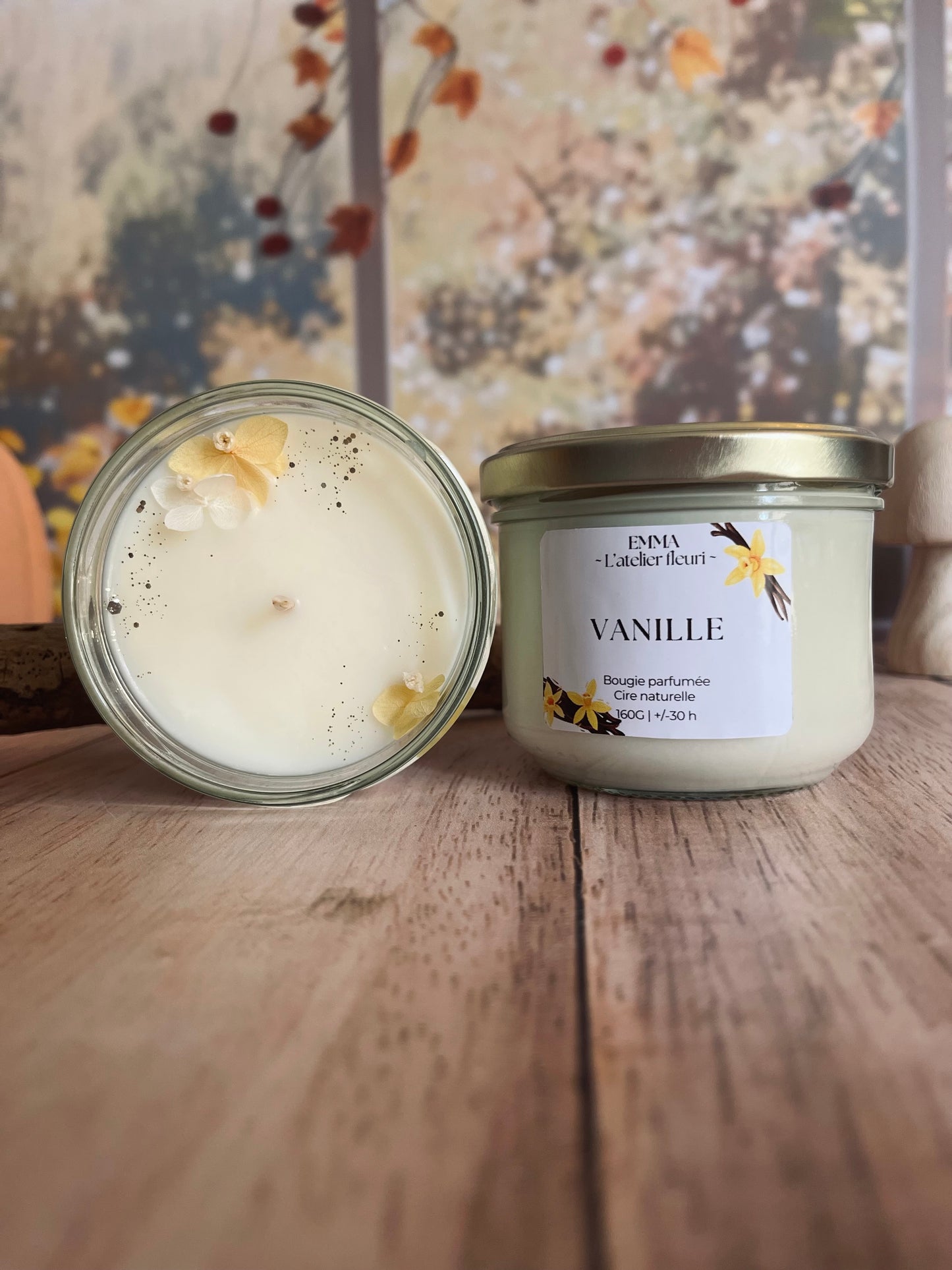 Bougie parfumée ~ Vanille 160G 🍨