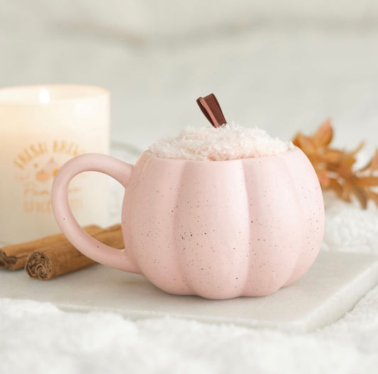 Mug + Chaussettes ~ Citrouille rose