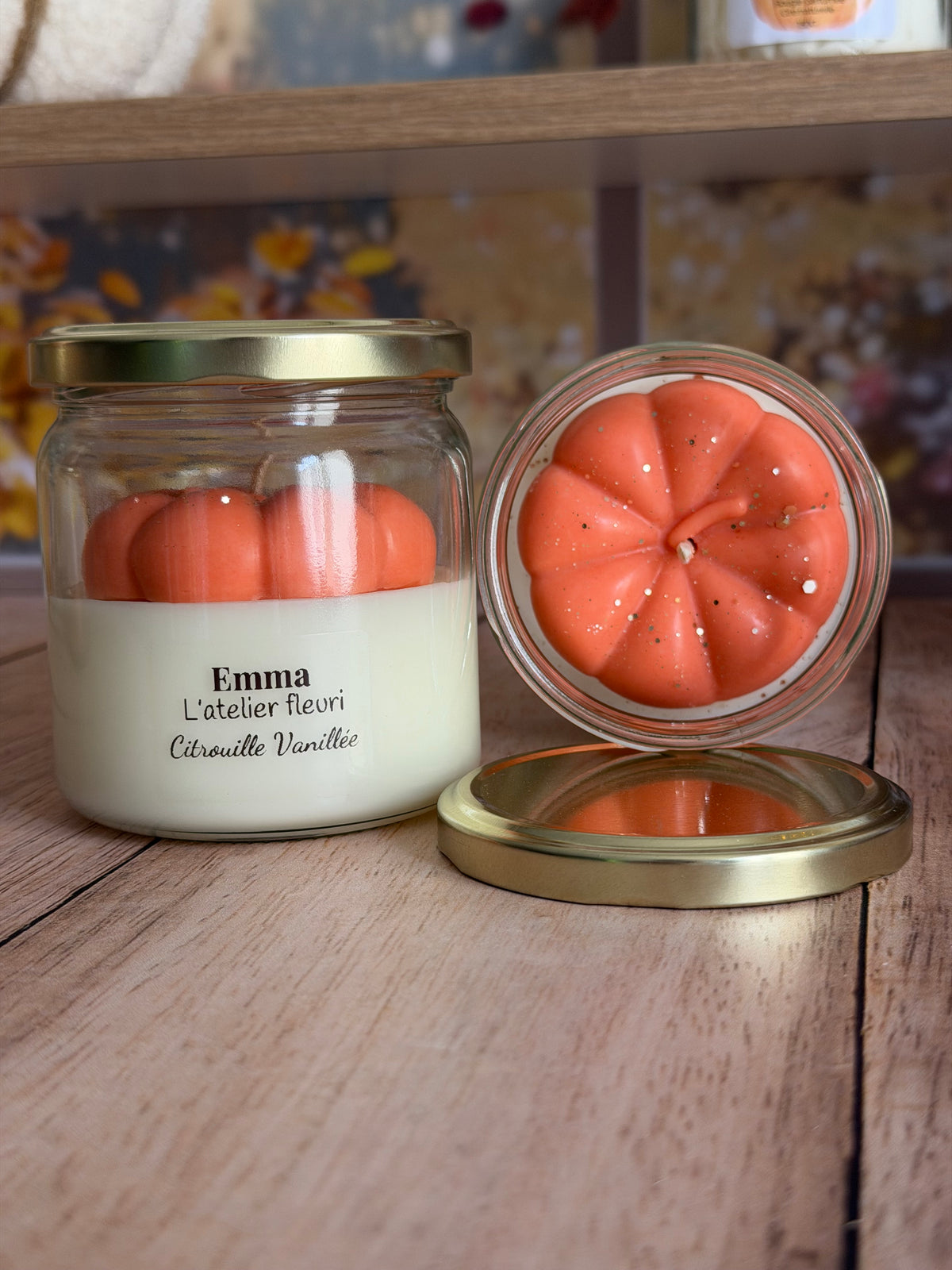 Bougie Chantilly ~ Parfum Citrouille vanillée ~  220G 🎃